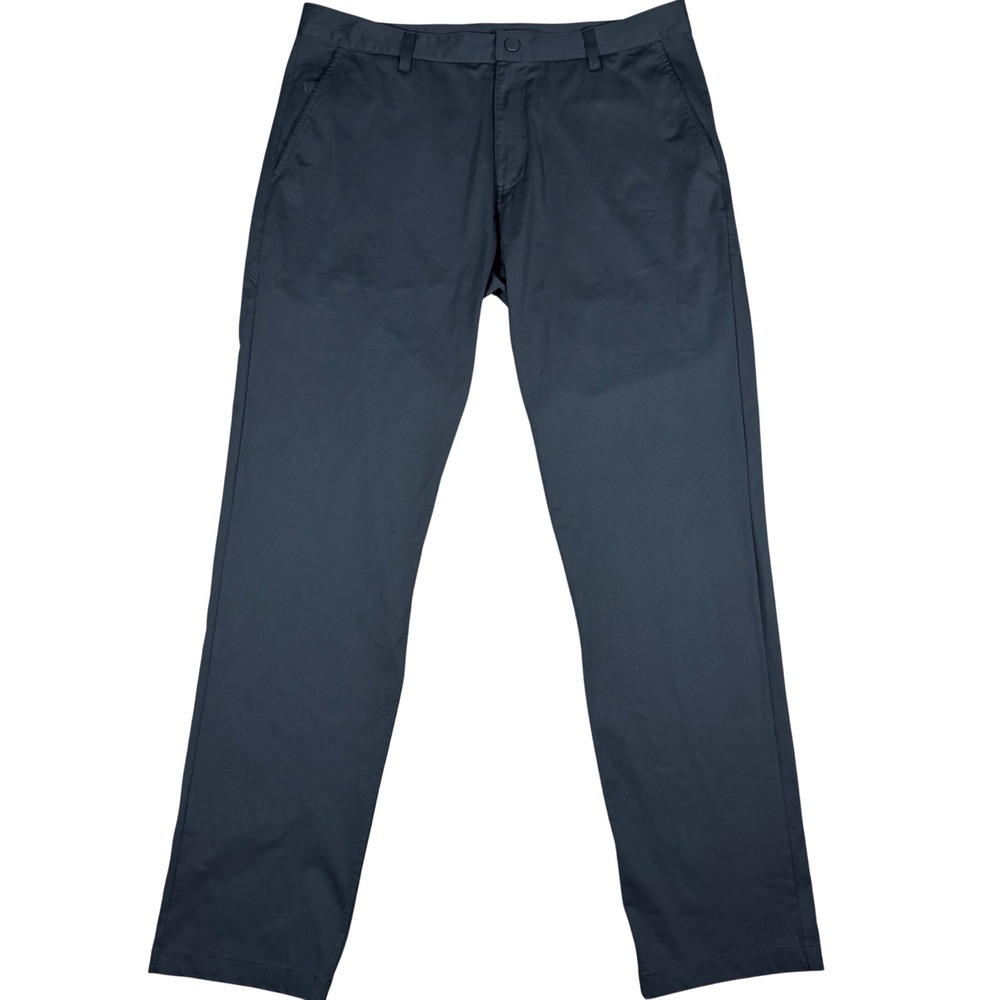Rhone Pants Mens Size 36x31 Black Stretch Chino Golf Trousers Preppy Performance